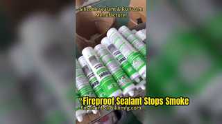 Fireproof Sealant Blocks Smoke Heat