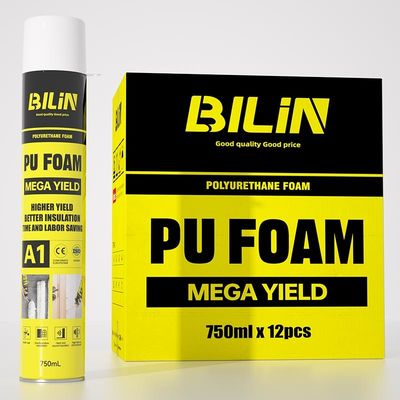 Non Toxic Polyurethane Expanding Foam Spray High Strength Moisture Resistance