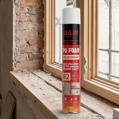 Высокоэффективный огнестойкий полиуретановый пенопласт B2, наносимый распылением, для заполнения противопожарных зазоров